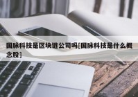 国脉科技是区块链公司吗[国脉科技是什么概念股]